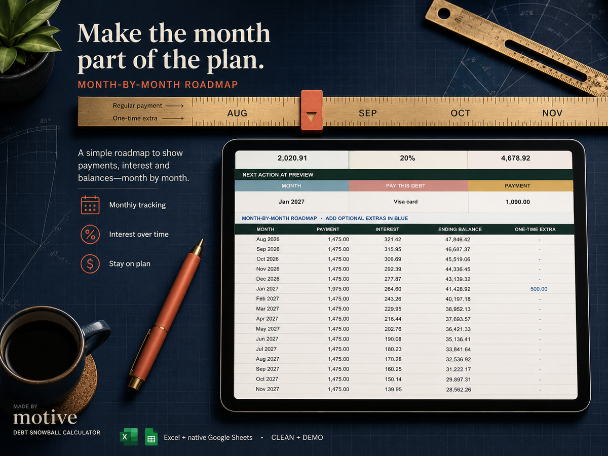 Debt Snowball Calculator — preview image 5 of 8