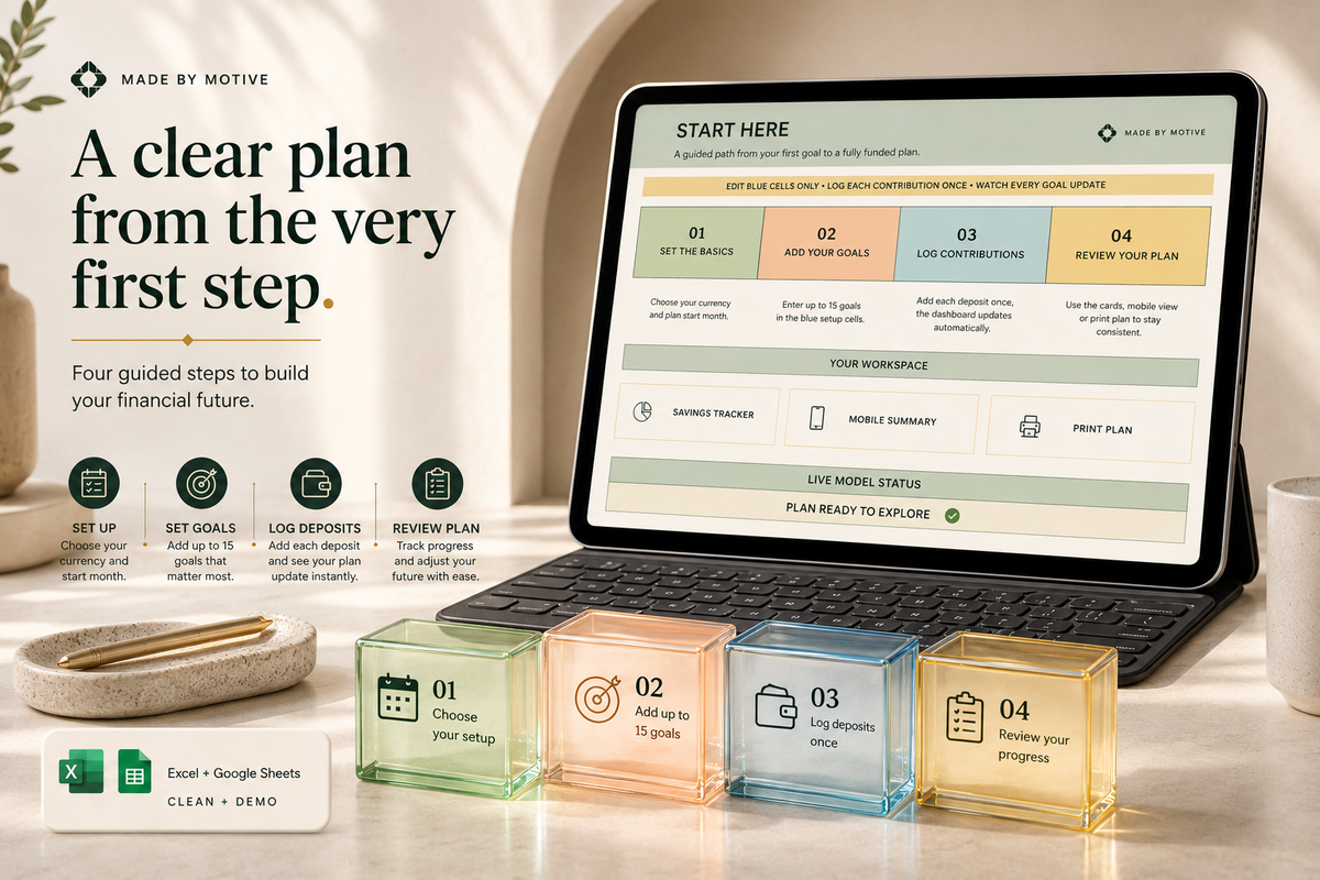 Savings Tracker Spreadsheet — preview image 4 of 4