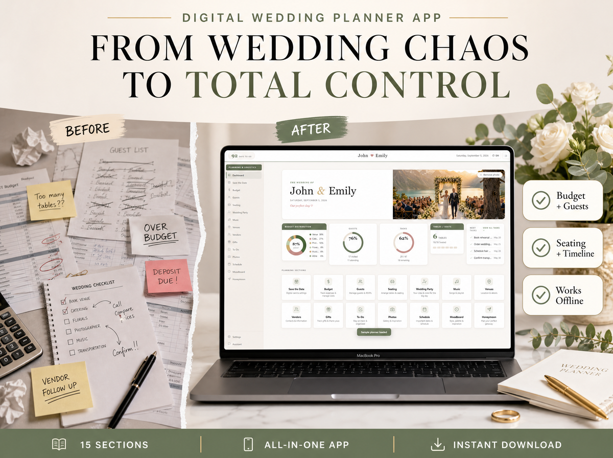 Wedding Planner App — From chaos to control